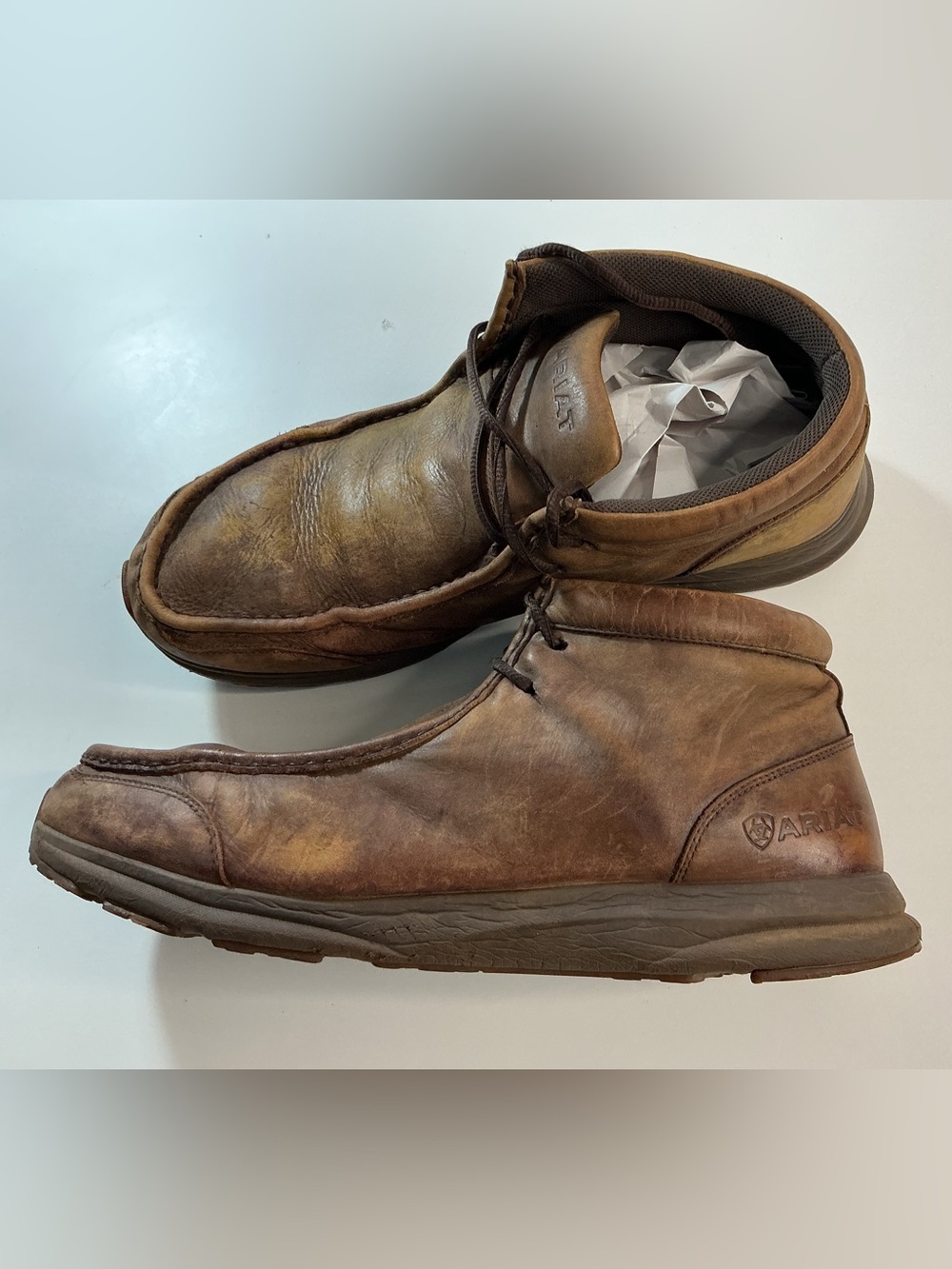 Ariat Brown Leather Men’s Chukka Boots